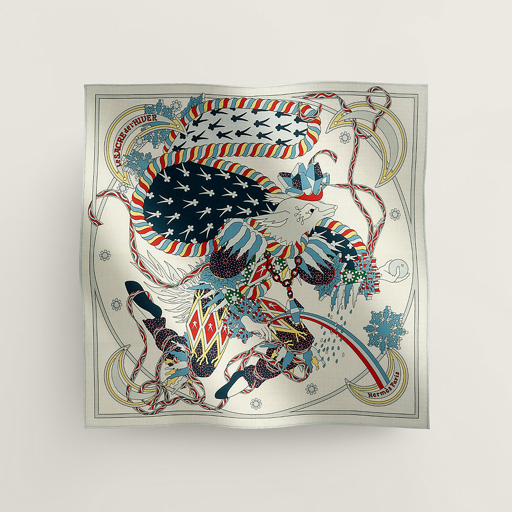 Le Sacre de l'Hiver handkerchief | Hermès Finland